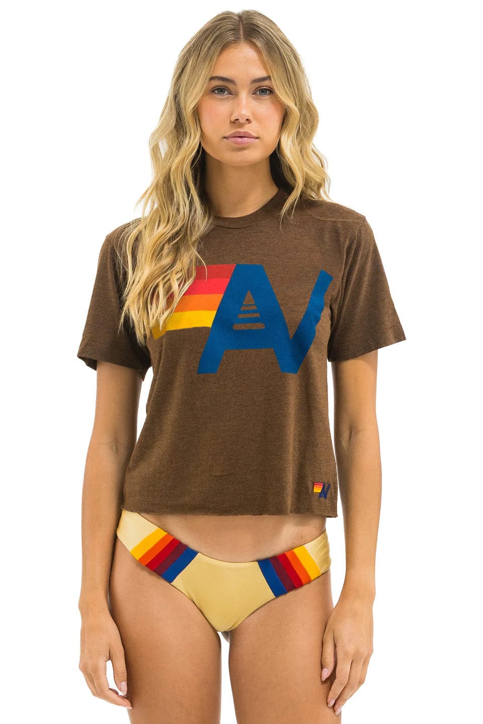 LOGO BOYFRIEND TEE - CHOCOLATE