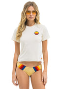 SUNSET PATCH BOYFRIEND TEE - VINTAGE WHITE