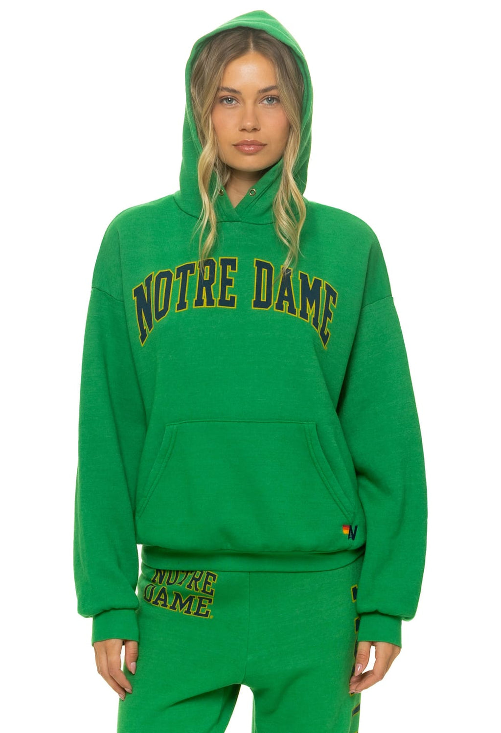 NOTRE DAME 2026 PULLOVER HOODIE RELAXED - KELLY GREEN