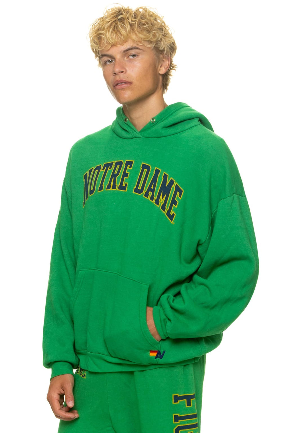 NOTRE DAME 2026 PULLOVER HOODIE RELAXED - KELLY GREEN