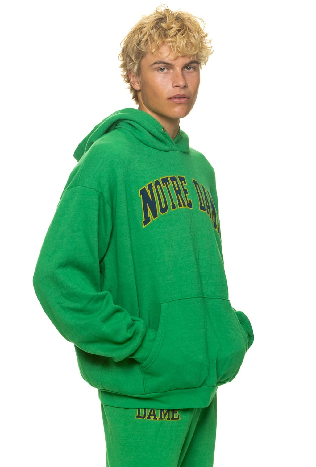 NOTRE DAME 2026 PULLOVER HOODIE RELAXED - KELLY GREEN