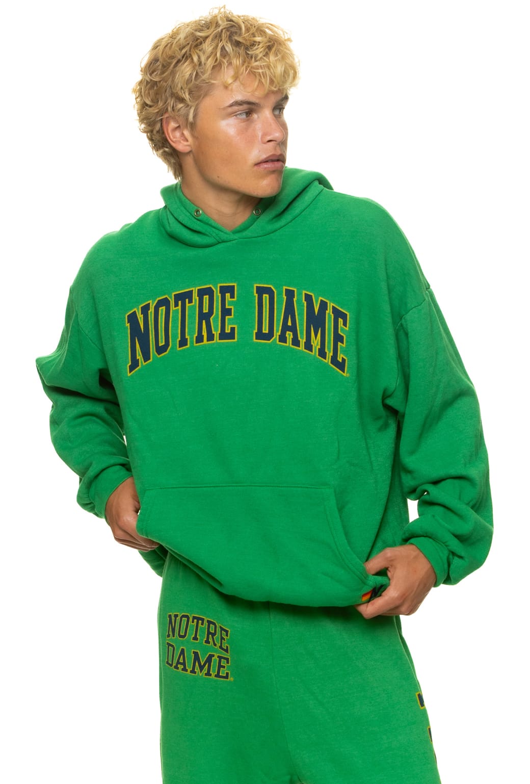 NOTRE DAME 2026 PULLOVER HOODIE RELAXED - KELLY GREEN
