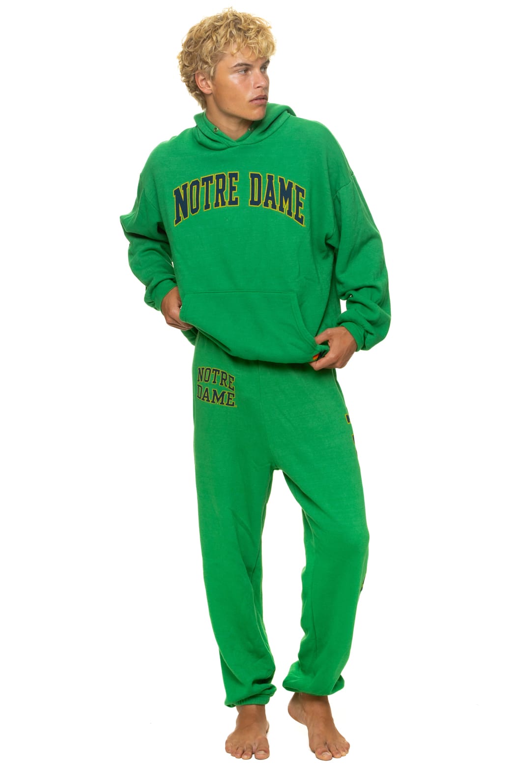 NOTRE DAME 2026 PULLOVER HOODIE RELAXED - KELLY GREEN