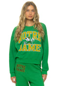 NOTRE DAME 2026 RELAXED CREW SWEATSHIRT - KELLY GREEN