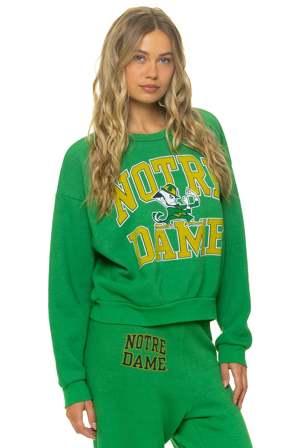 NOTRE DAME 2026 RELAXED CREW SWEATSHIRT - KELLY GREEN
