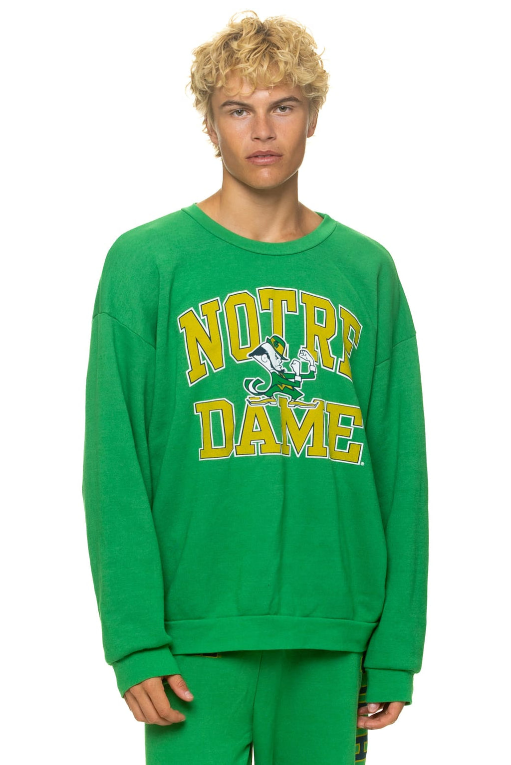 NOTRE DAME 2026 RELAXED CREW SWEATSHIRT - KELLY GREEN