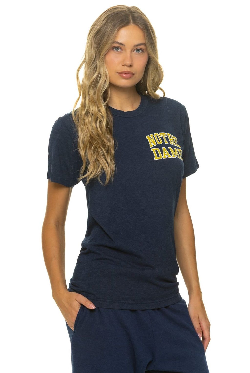 NOTRE DAME 2026 CREW TEE SHIRT - NAVY