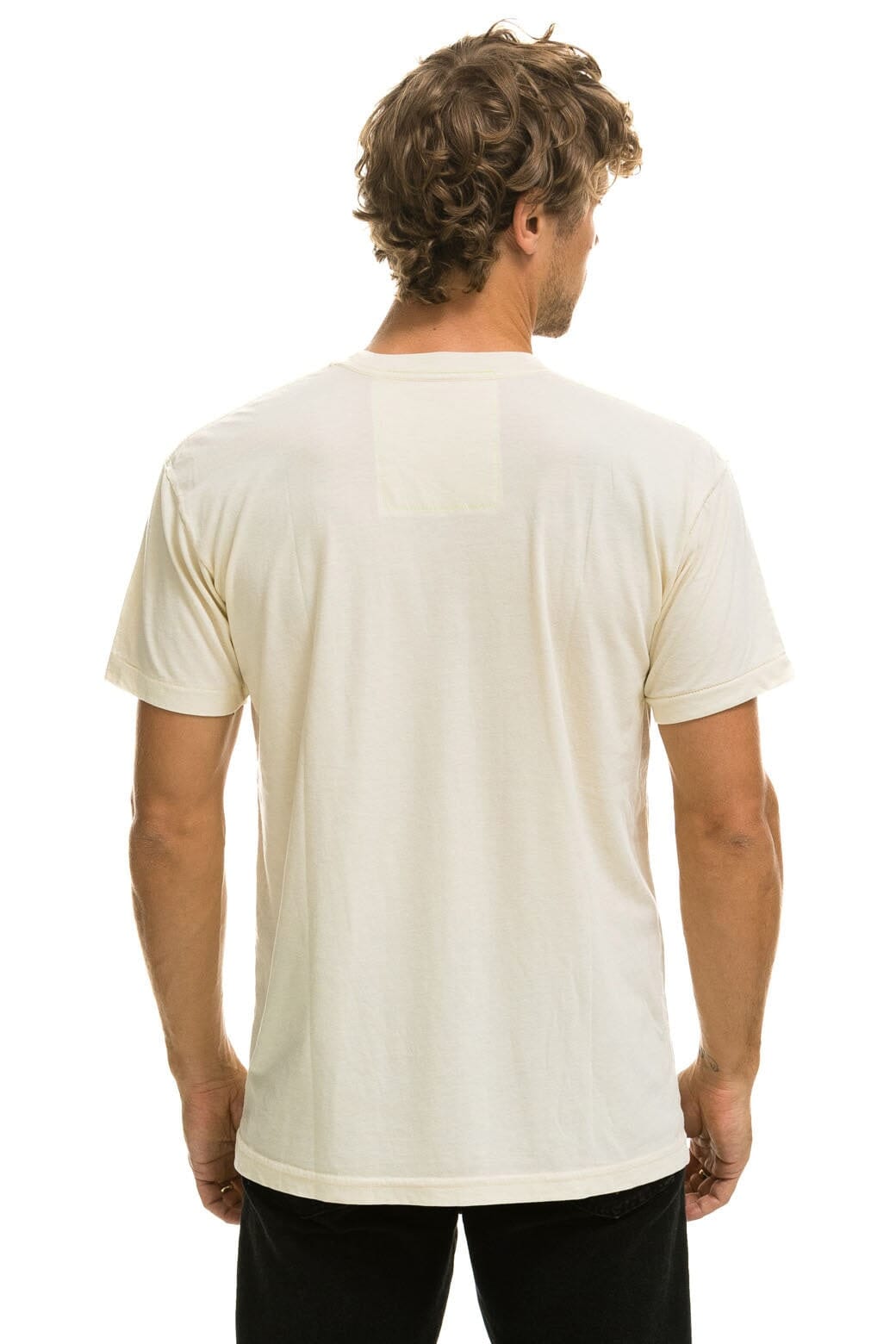 AVIATOR NATION ASPEN CREW TEE SHIRT - VINTAGE WHITE