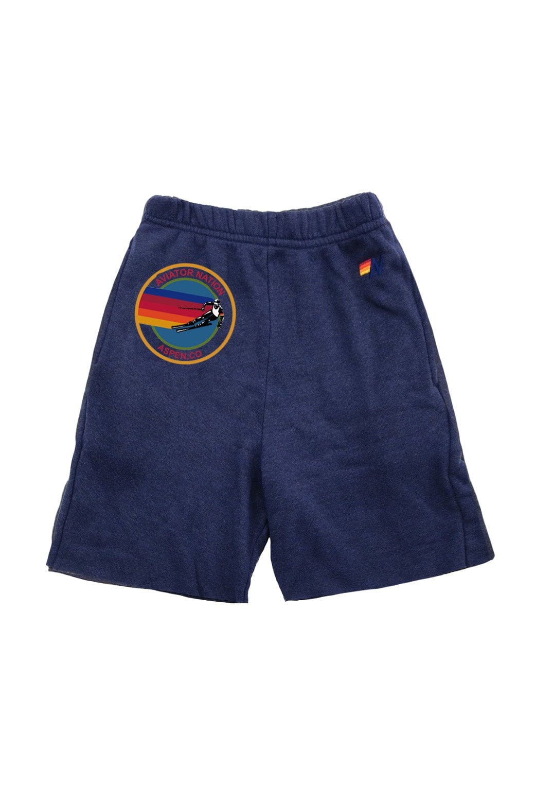 AVIATOR NATION ASPEN KIDS SWEATSHORTS - NAVY