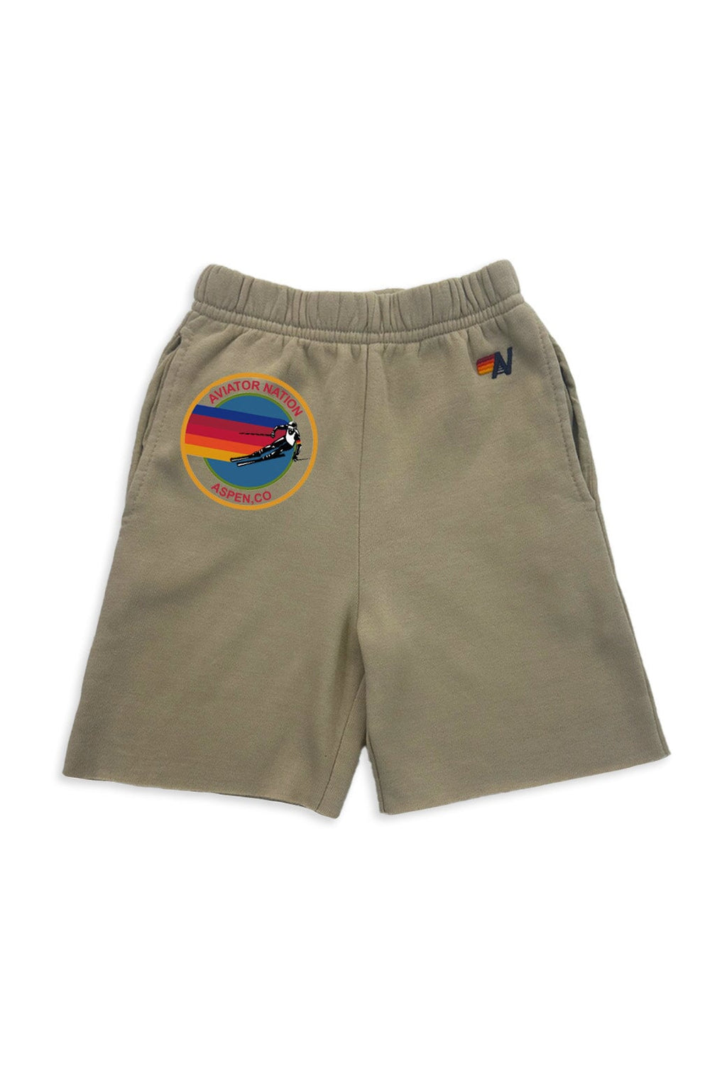 AVIATOR NATION ASPEN KIDS SWEATSHORTS - SAND