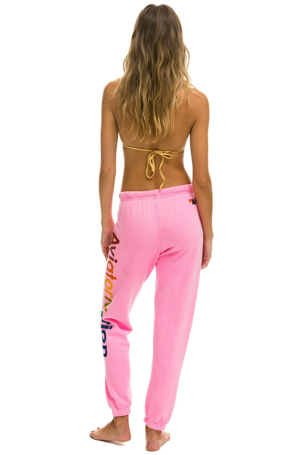 AVIATOR NATION AUSTIN SWEATPANTS - NEON PINK