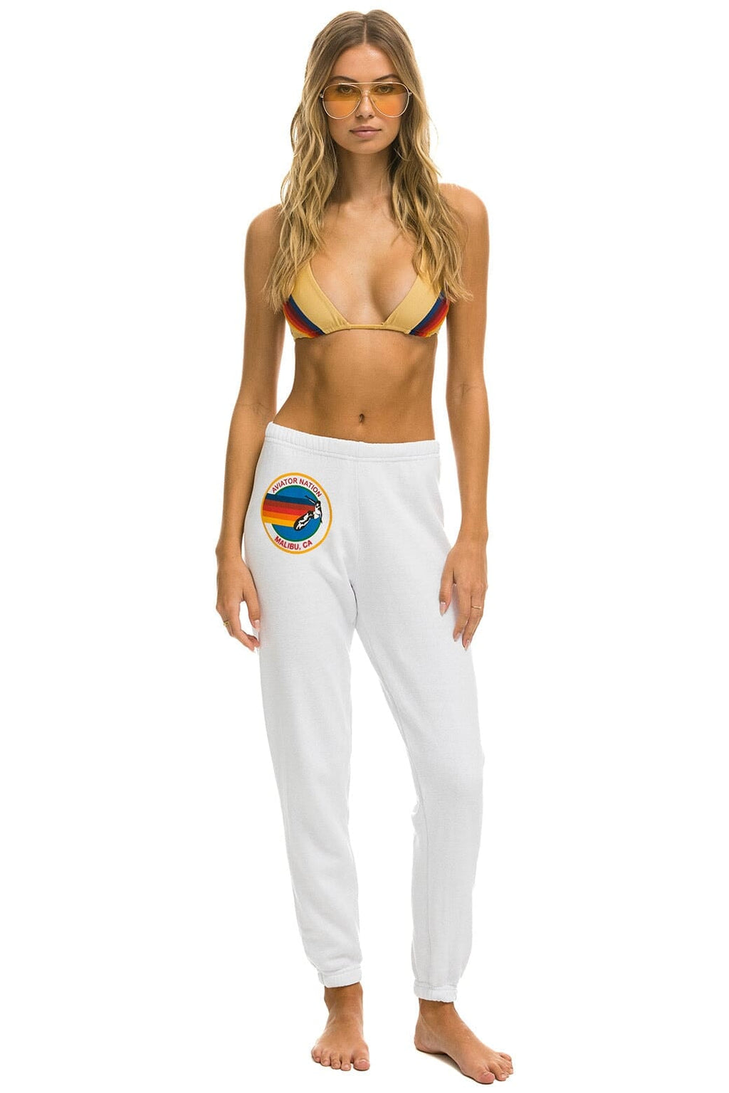 AVIATOR NATION BU - SWEATPANT WHT