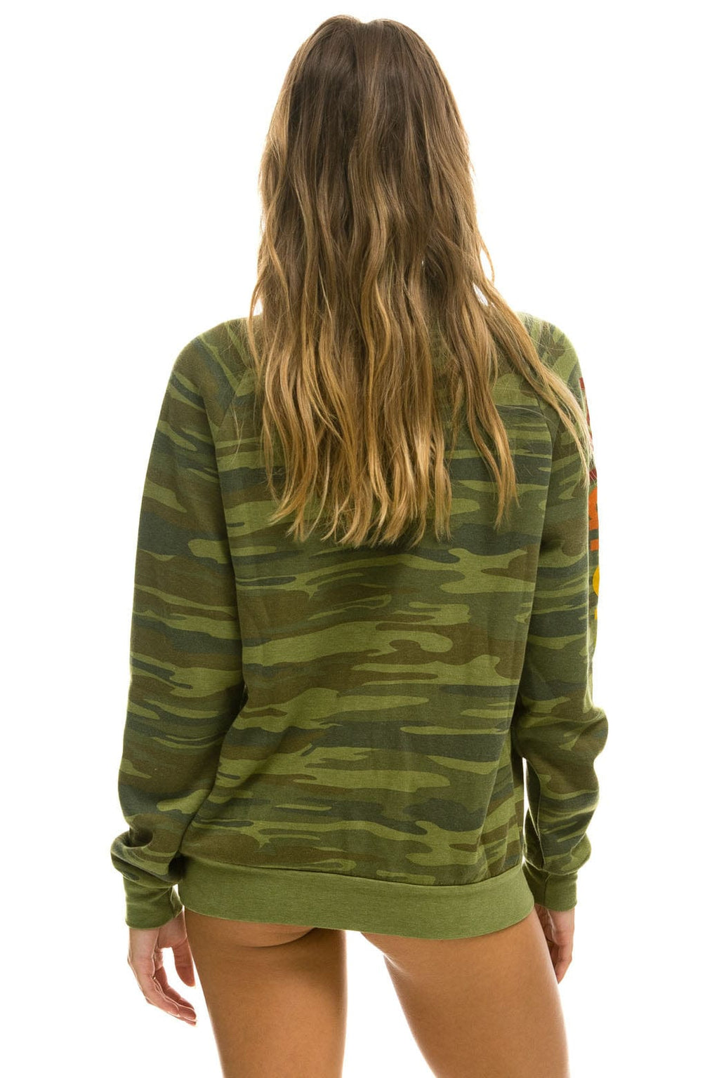 AVIATOR NATION VENICE CREW SWEATSHIRT - CAMO