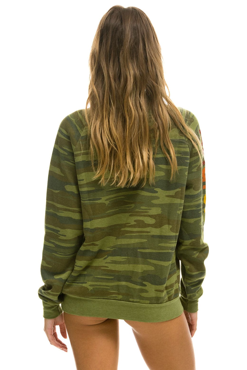 AVIATOR NATION VENICE CREW SWEATSHIRT - CAMO