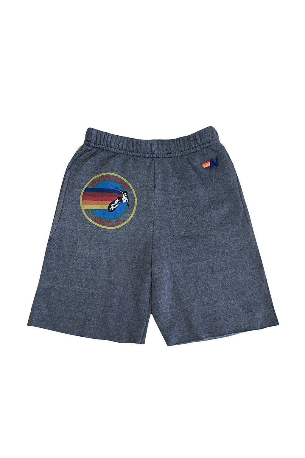 AVIATOR NATION HAIGHT ASHBURY KIDS SWEATSHORTS - VINTAGE CHARCOAL