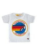 KIDS AVIATOR NATION HAMPTONS TEE - WHITE