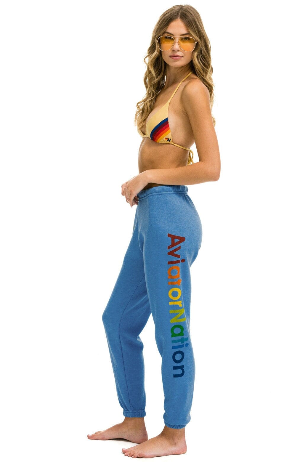 AVIATOR NATION LAS VEGAS WOMENS SWEATPANTS - COBALT