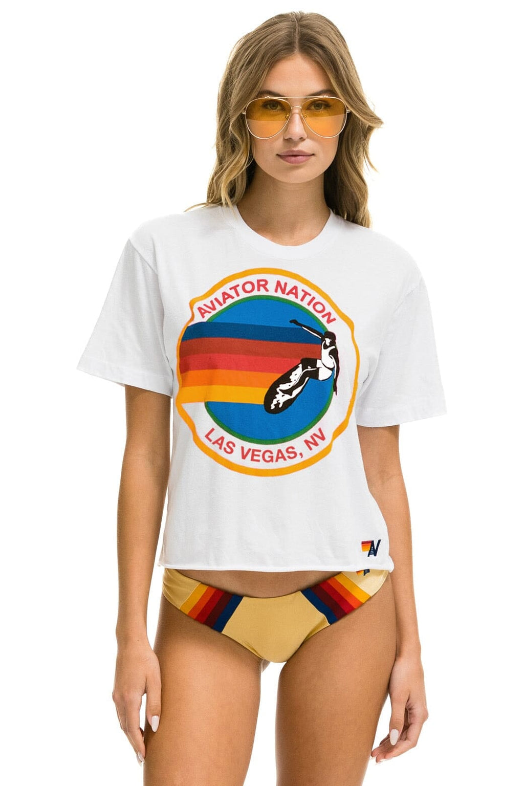 SIGNATURE LAS VEGAS BOYFRIEND TEE - WHITE