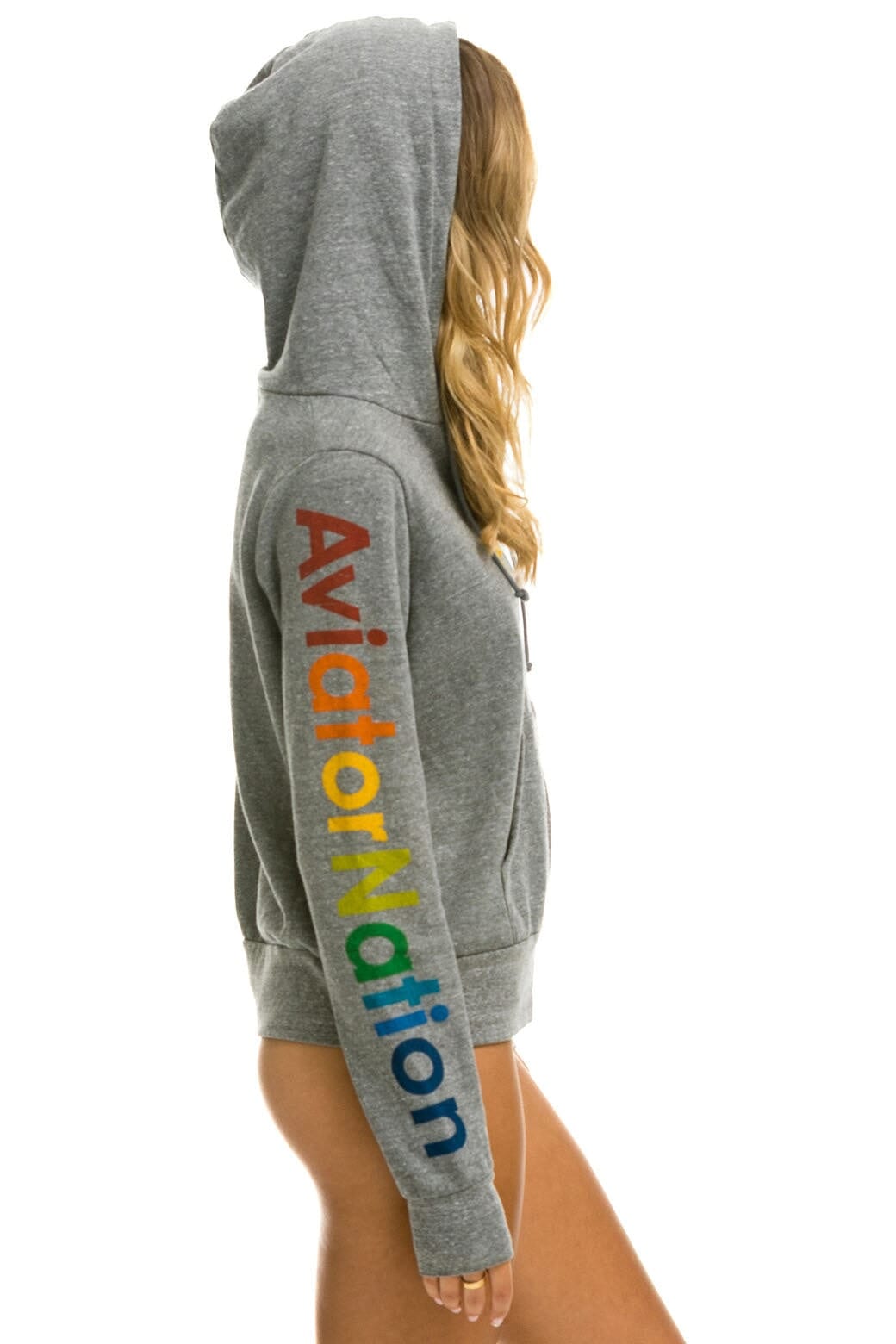 AVIATOR NATION MANHATTAN BEACH HOODIE - HEATHER GREY