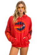 AVIATOR NATION RELAXED VENICE PULLOVER HOODIE - RED