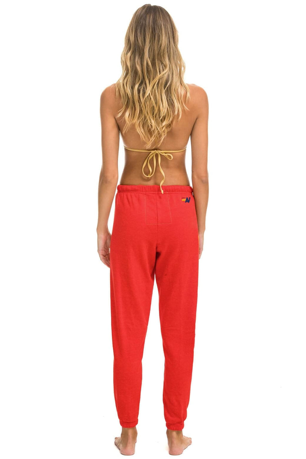 AVIATOR NATION VENICE SWEATPANTS - RED