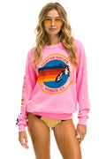 AVIATOR NATION VENICE SWEATSHIRT - NEON PINK