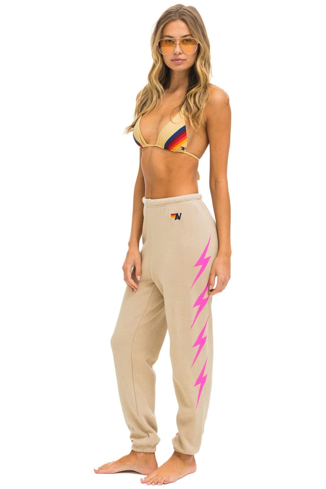 BOLT 4 SWEATPANTS - SAND NEON PINK