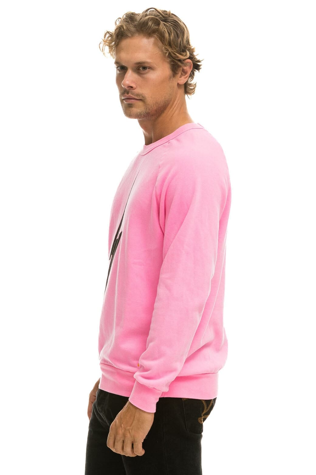 BOLT CREW SWEATSHIRT - NEON PINK