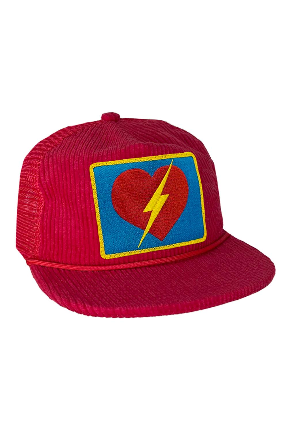 BOLT HEART - VINTAGE CORDUROY MESH TRUCKER HAT