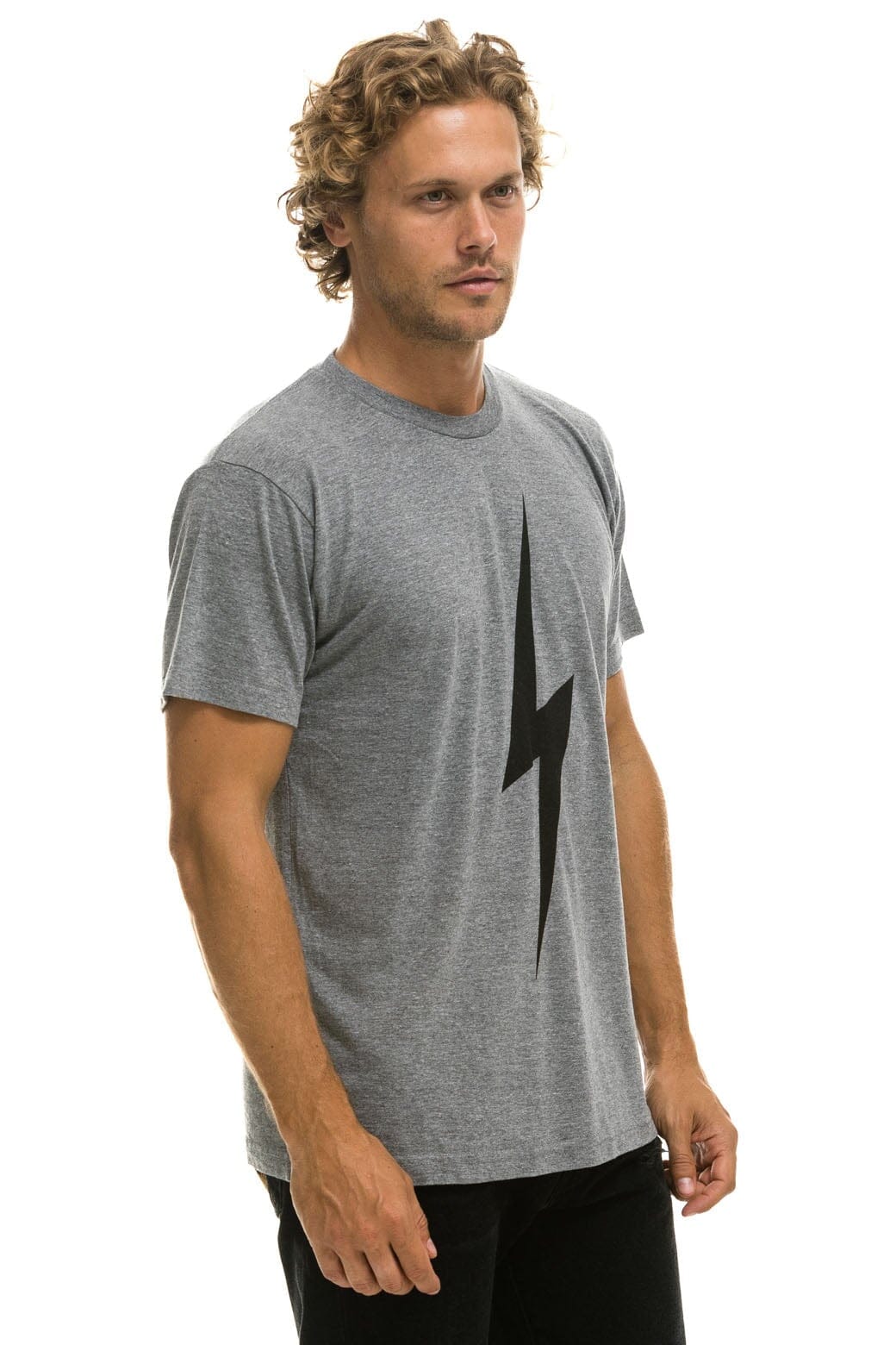BOLT TEE - HEATHER GREY