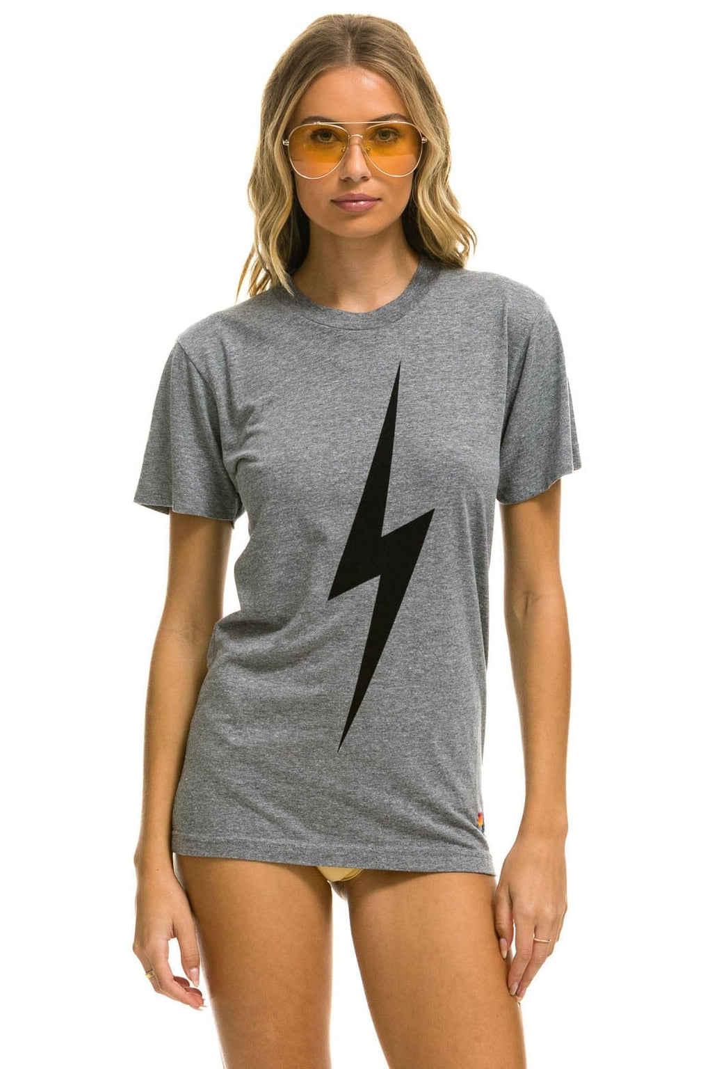BOLT TEE - HEATHER GREY