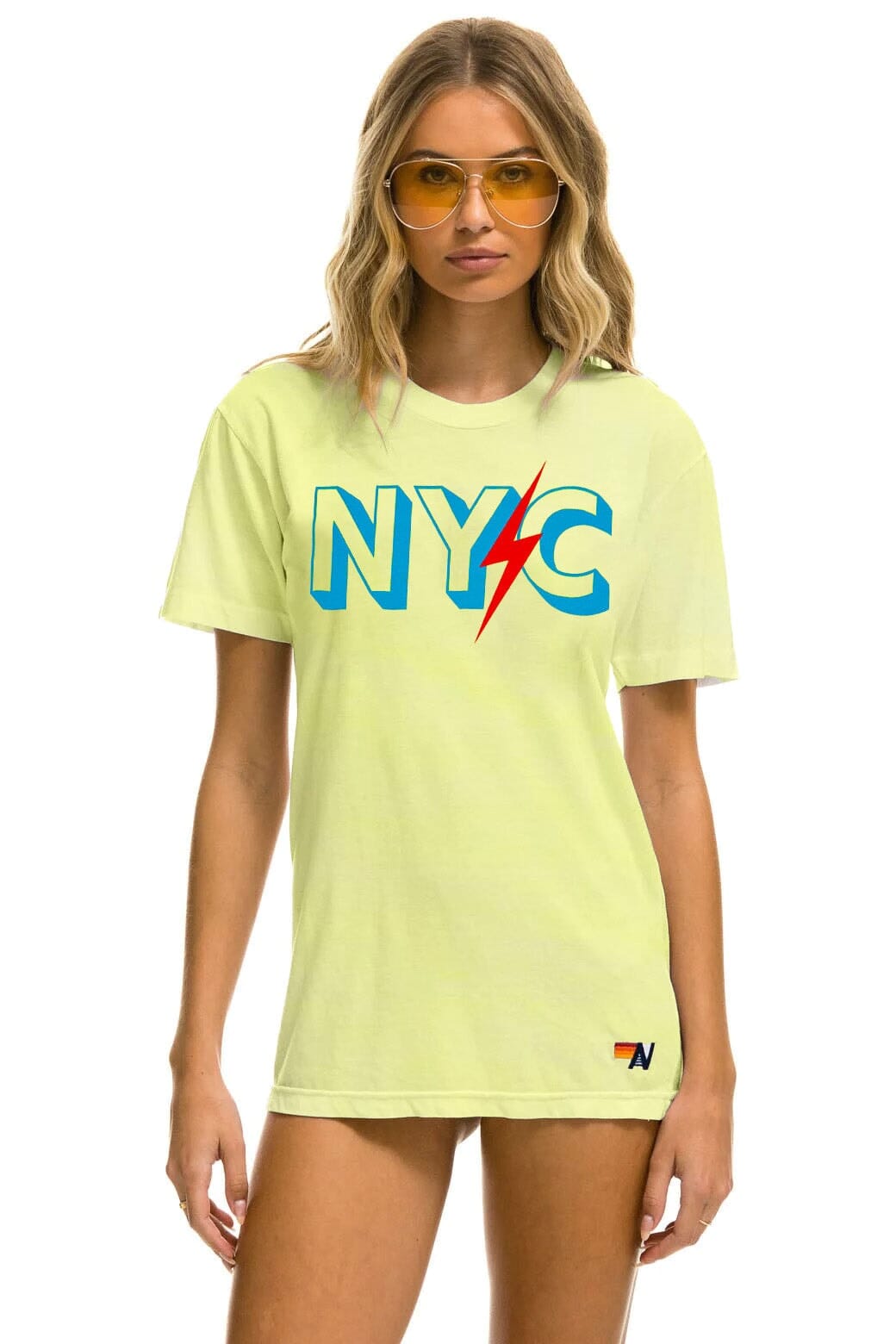 GOV BALL 2024 UNISEX CREW TEE - NEON YELLOW