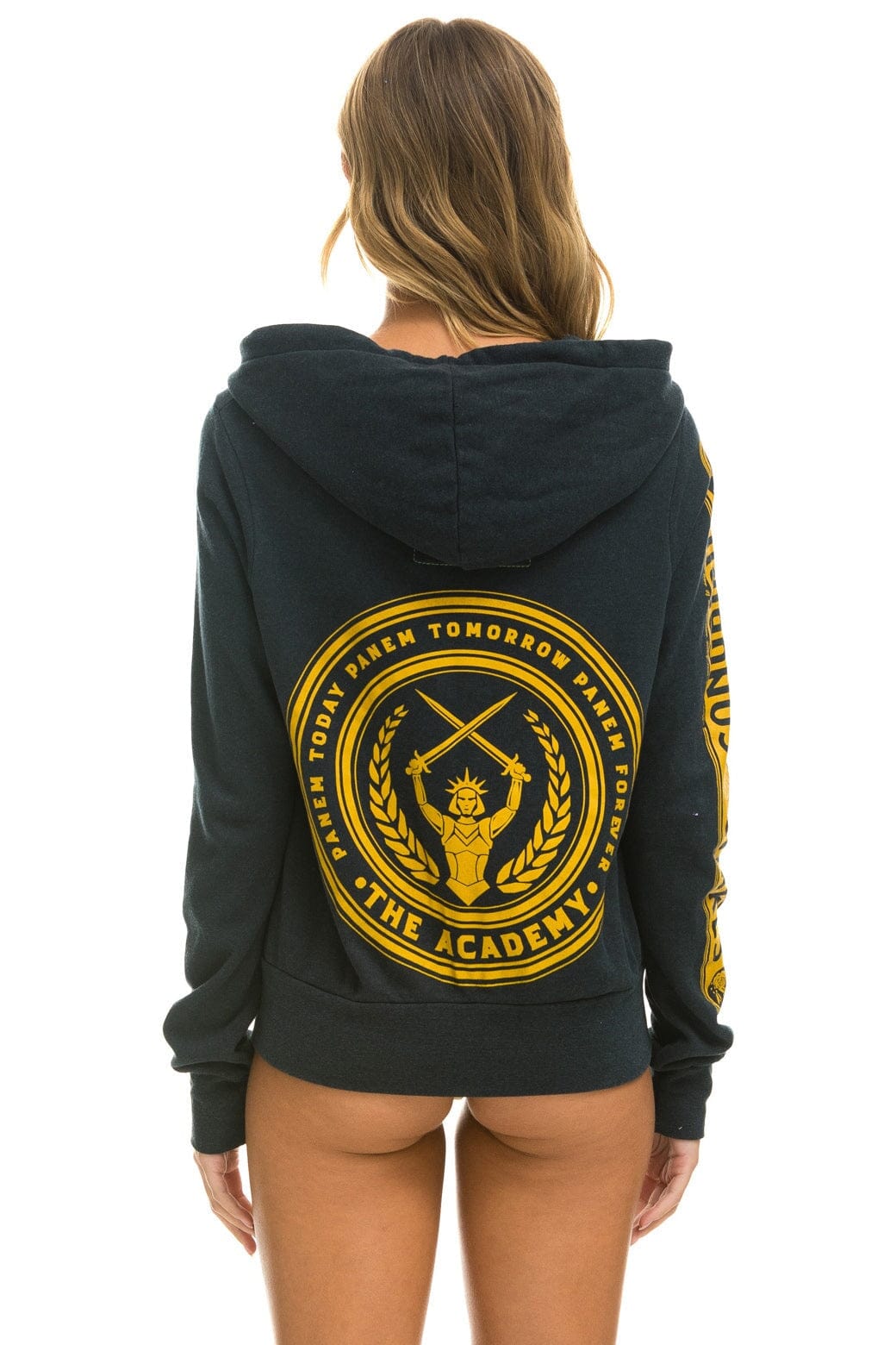 HUNGER GAMES ZIP HOODIE - CHARCOAL