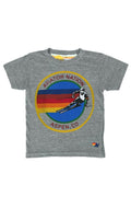 KIDS AVIATOR NATION ASPEN TEE - HEATHER GREY