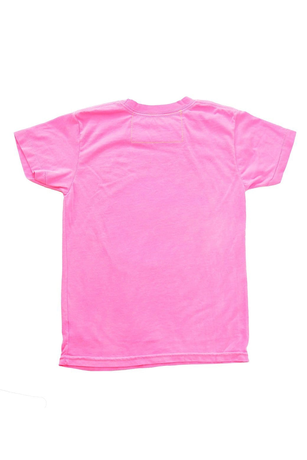 KIDS AVIATOR NATION LAGUNA BEACH TEE - NEON PINK