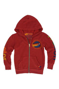 KIDS AVIATOR NATION VENICE ZIP HOODIE - RED