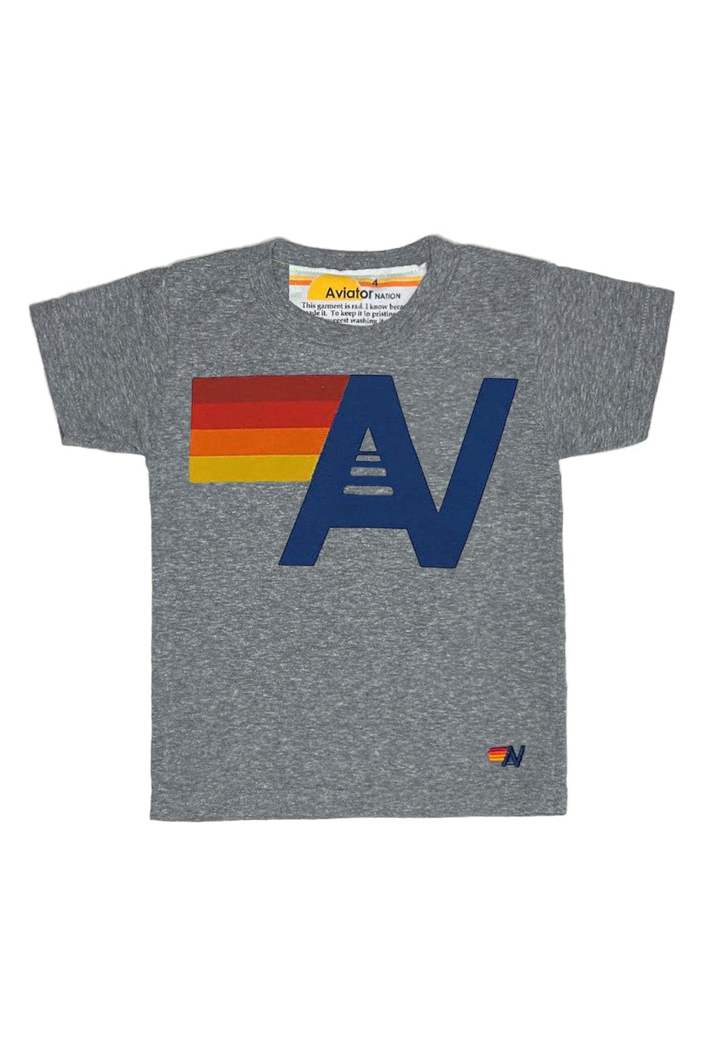 KIDS LOGO TEE - HEATHER GREY