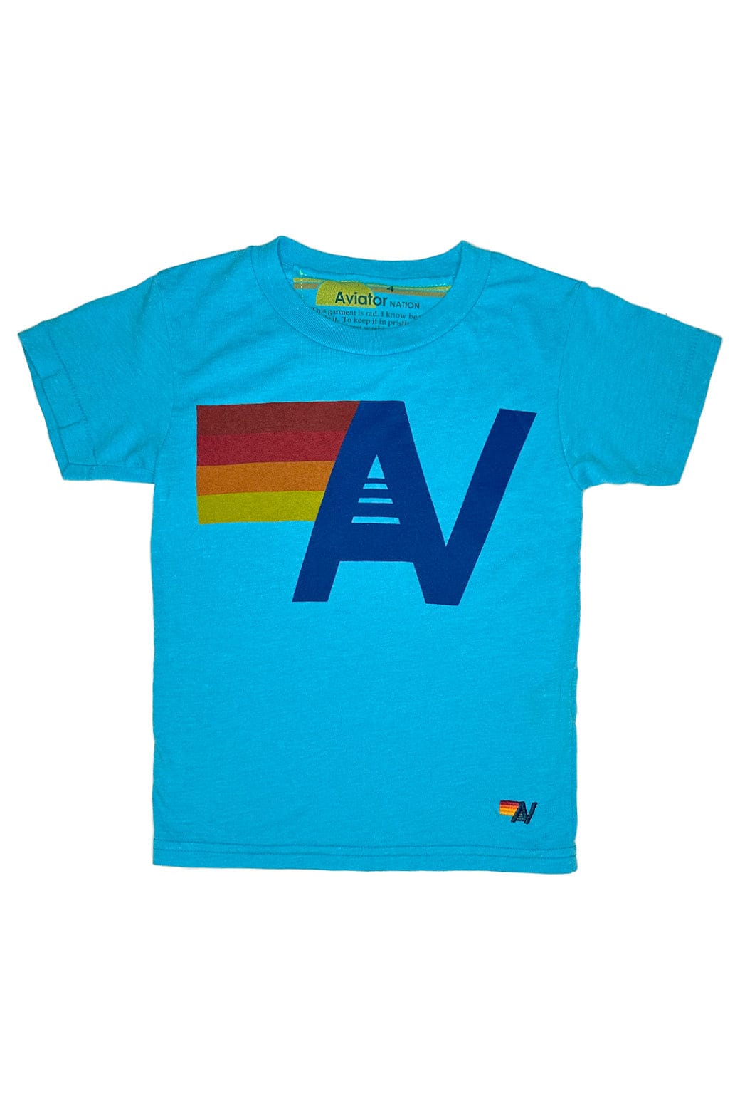 KIDS LOGO TEE - NEON BLUE