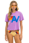 LOGO BOYFRIEND TEE - NEON PURPLE
