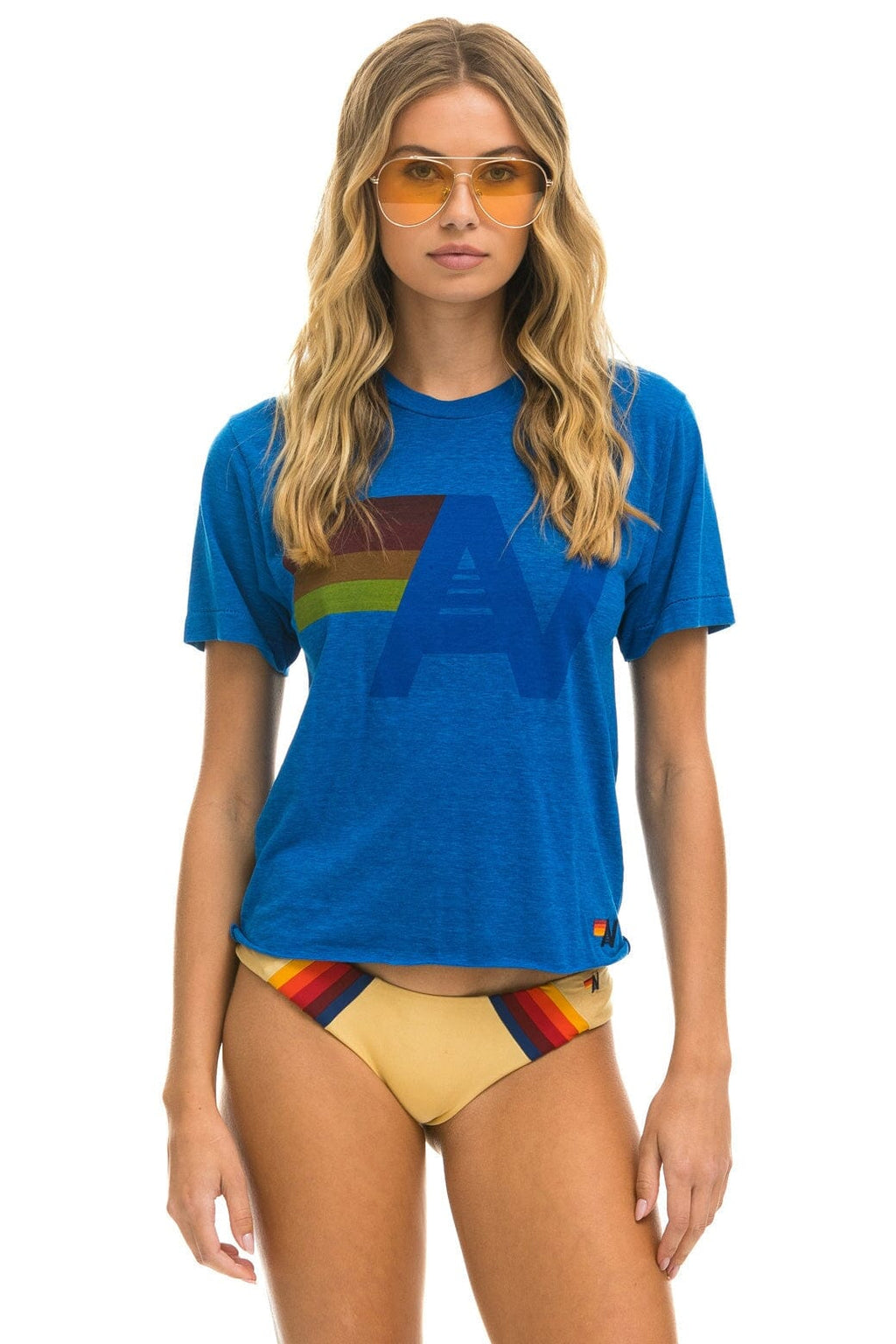 LOGO BOYFRIEND TEE - OCEAN