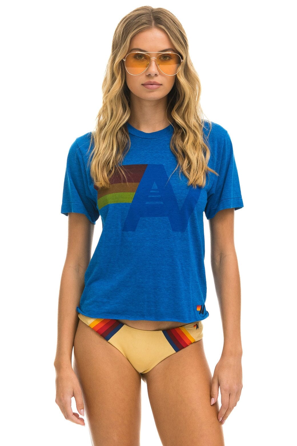 LOGO BOYFRIEND TEE - OCEAN