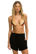 LOGO EMBROIDERY LIGHT WEIGHT LOUNGER SHORT - BLACK