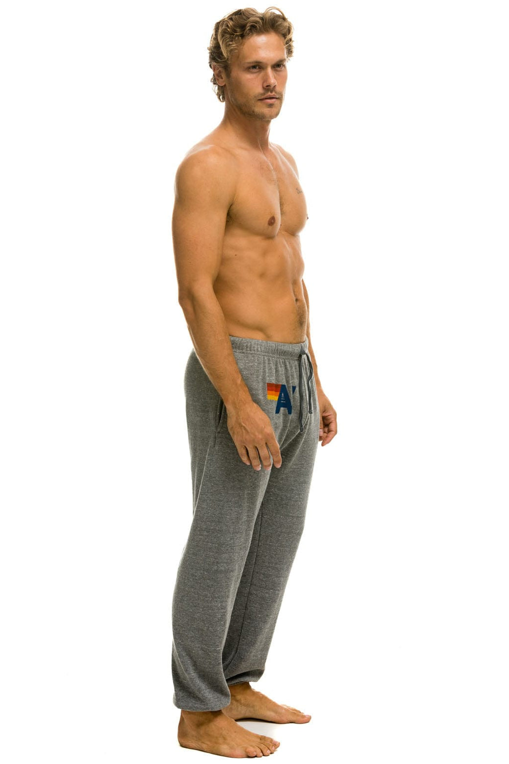 LOGO SWEATPANTS - HEATHER GREY