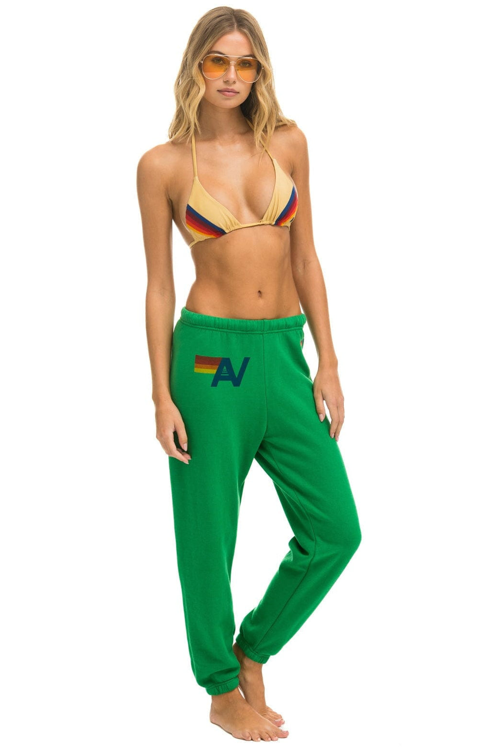 LOGO SWEATPANTS - KELLY GREEN