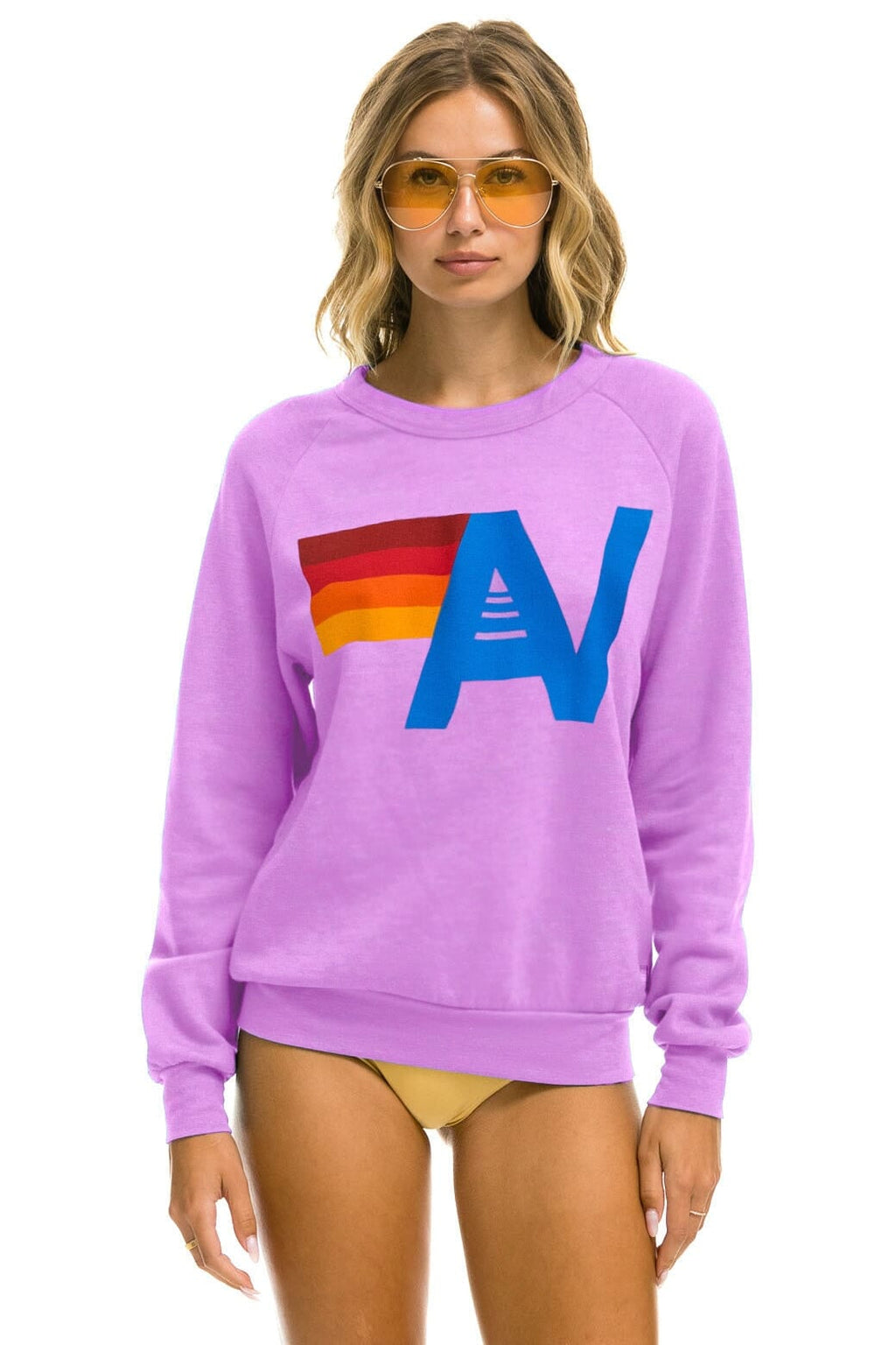 LOGO SWEATSHIRT - NEON PURPLE