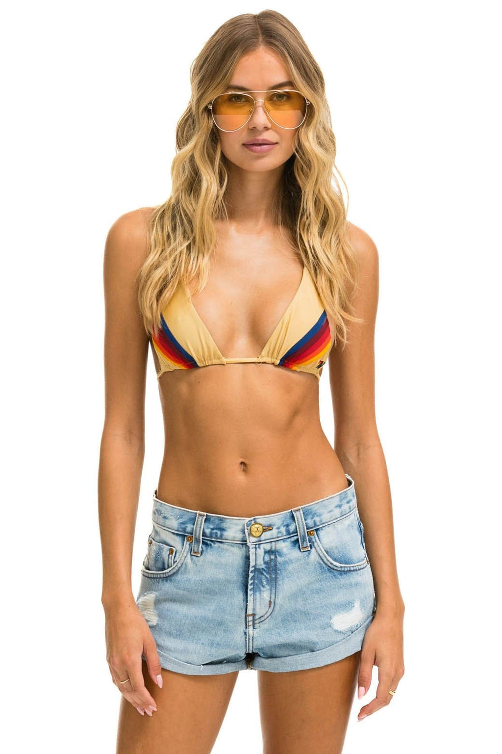 LOW RISE ROCKER JEAN SHORTS - SUPER LIGHT