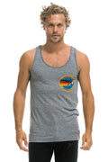 MENS AVIATOR NATION VENICE TANK - HEATHER GREY