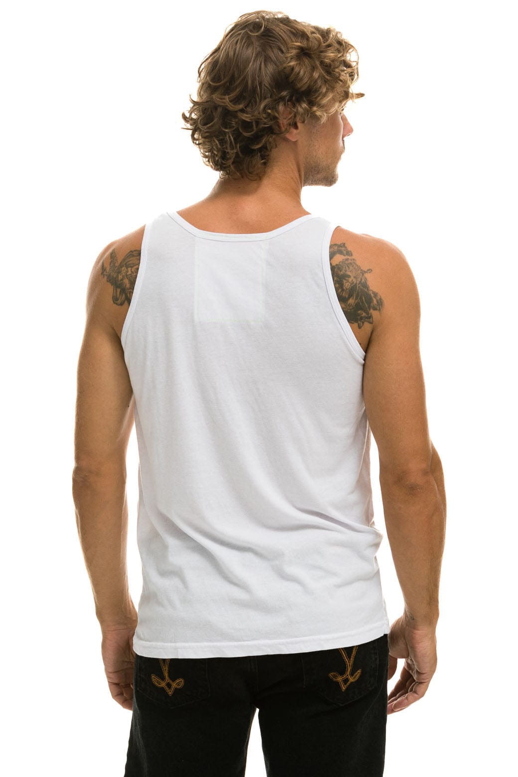 MENS BOLT TANK - WHITE