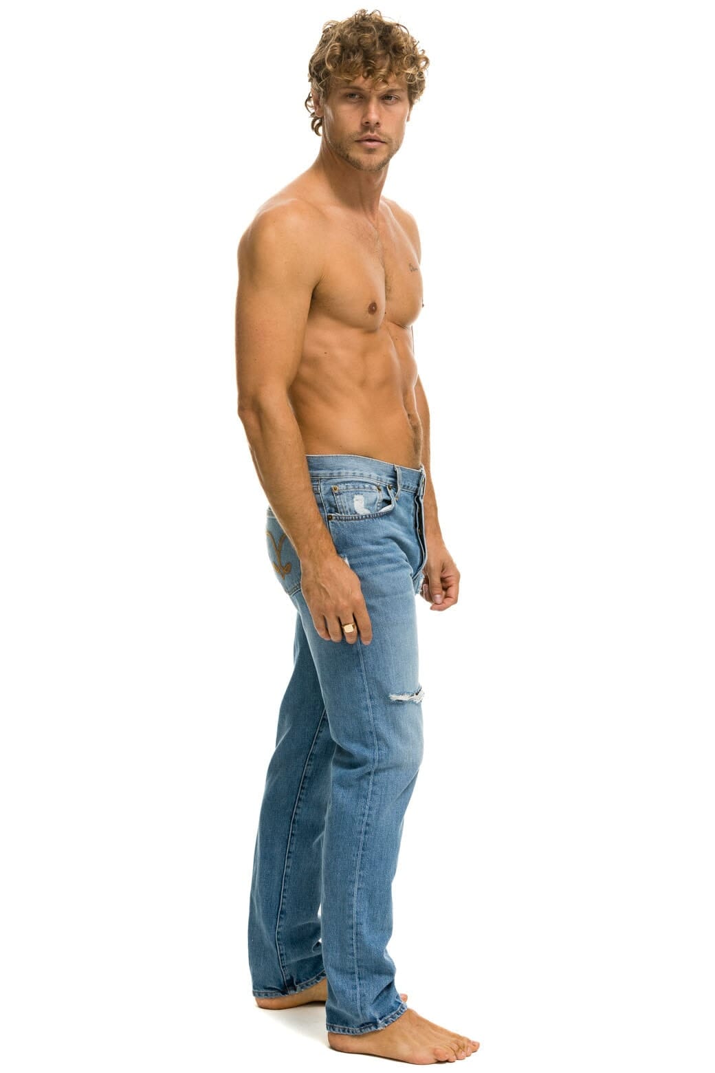 MENS CLASSIC STRAIGHT LEG DENIM JEAN - SUPER LIGHT
