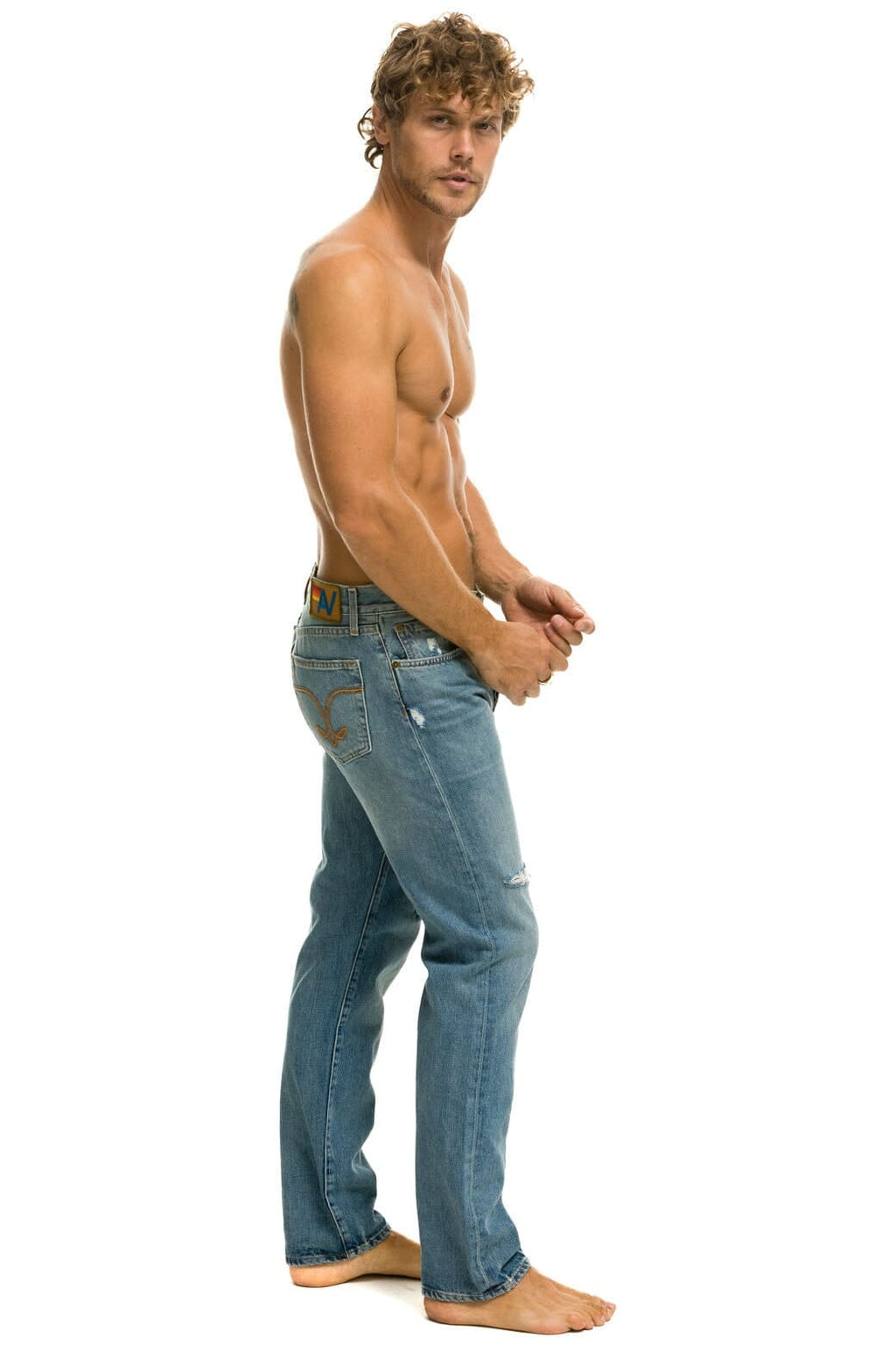 MENS CLASSIC STRAIGHT LEG DENIM JEAN - VINTAGE